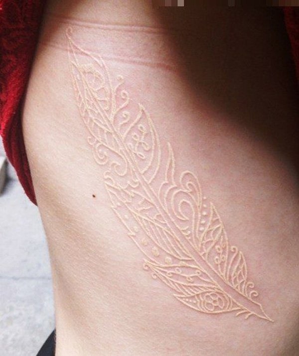 40 Unique yet Attractive Best White Ink Tattoo Designs 15