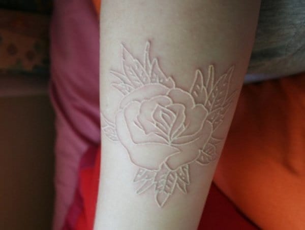 40 Unique yet Attractive Best White Ink Tattoo Designs 2