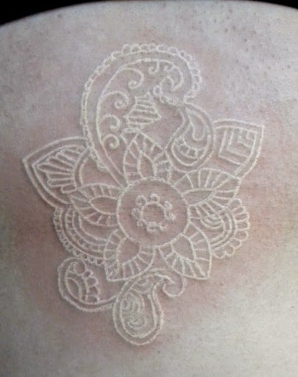 40 Unique yet Attractive Best White Ink Tattoo Designs 24