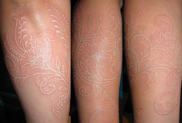 40 Unique yet Attractive Best White Ink Tattoo Designs 5