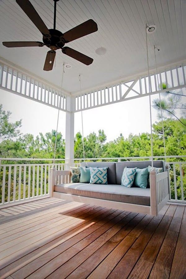 Beautiful Porch Swing Home Installation (1)