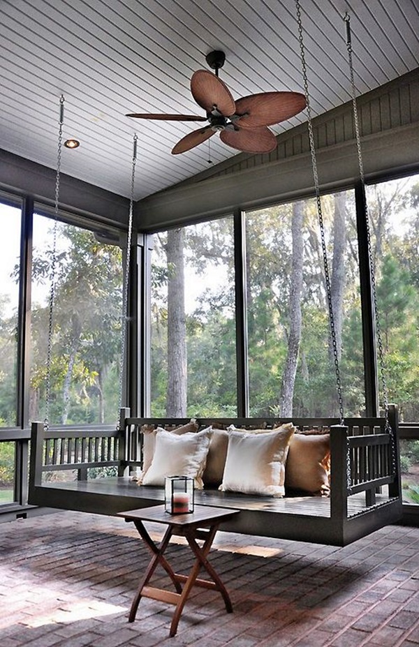Beautiful Porch Swing Home Installation (1)