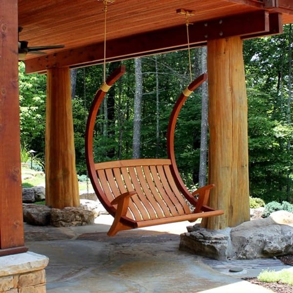 Beautiful Porch Swing Home Installation (13)