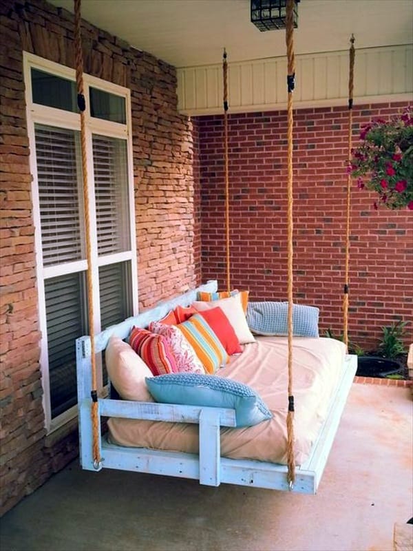 Beautiful Porch Swing Home Installation (14)