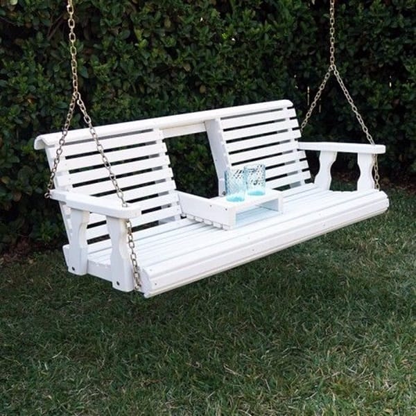 Beautiful Porch Swing Home Installation (18)