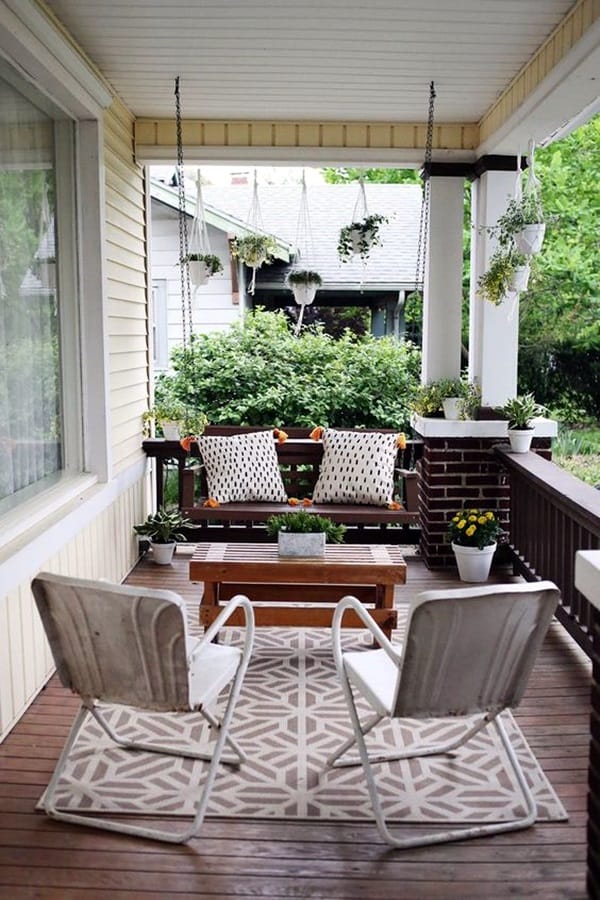 Beautiful Porch Swing Home Installation (2)