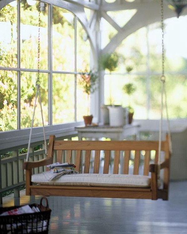 Beautiful Porch Swing Home Installation (2)