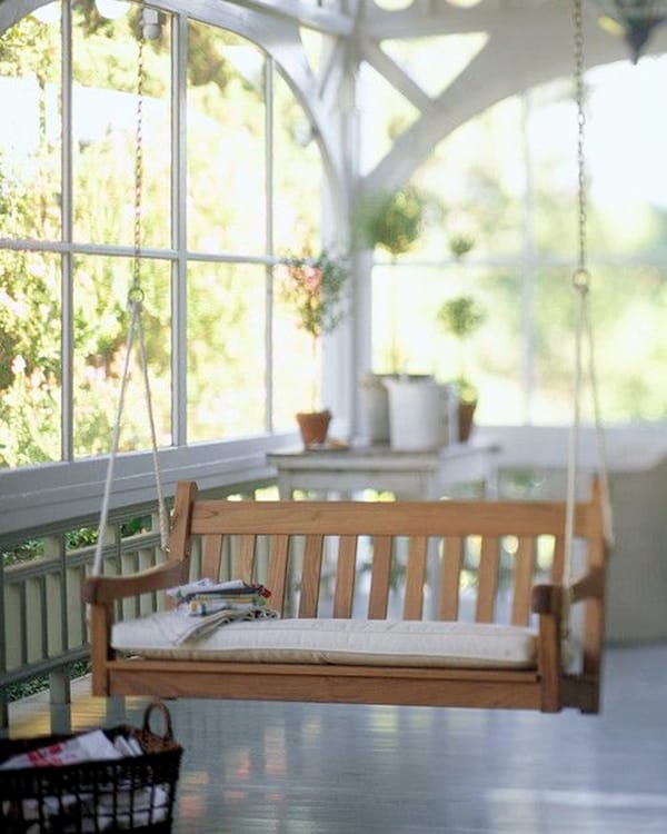 Beautiful Porch Swing Home Installation (2)