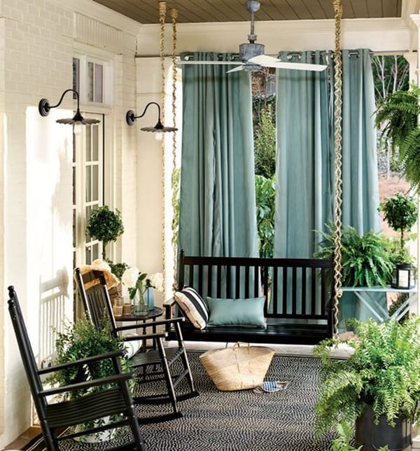 Beautiful Porch Swing Home Installation (2)