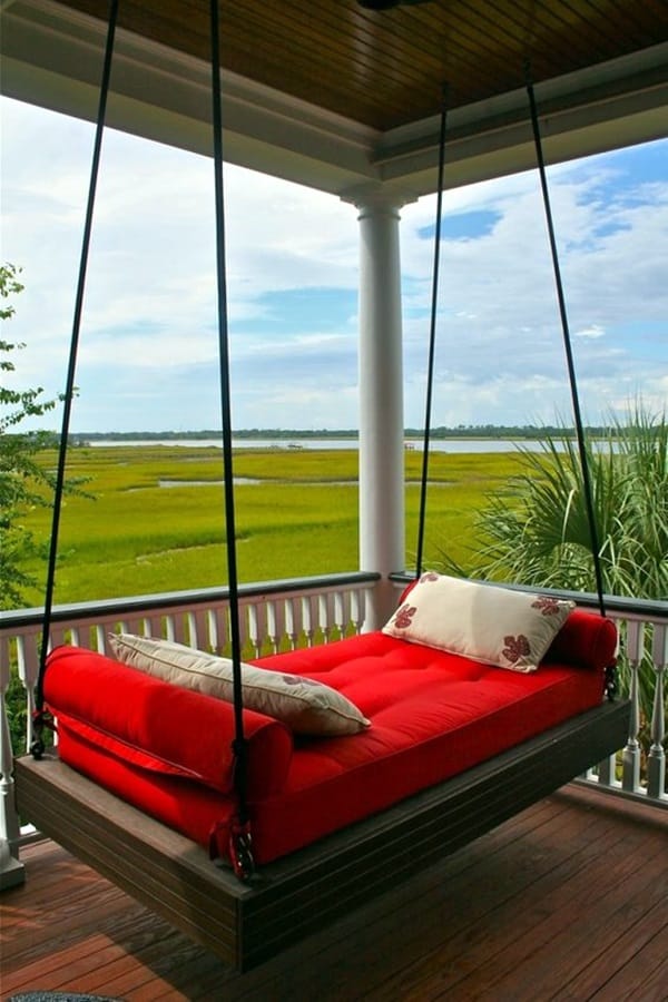 Beautiful Porch Swing Home Installation (21)