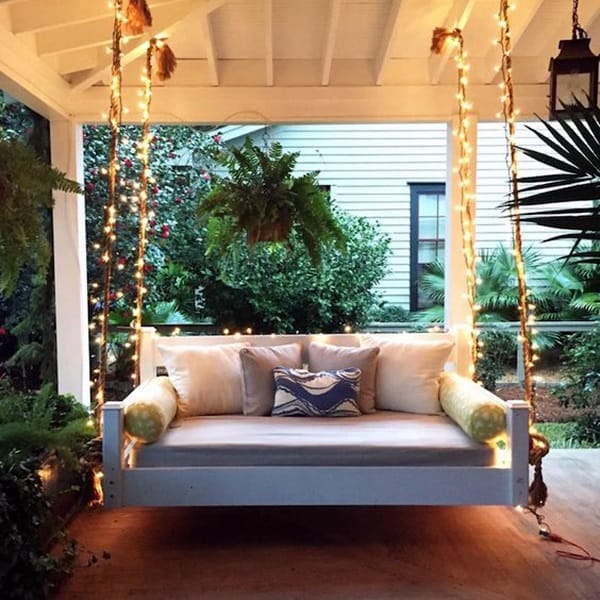 Beautiful Porch Swing Home Installation (8)