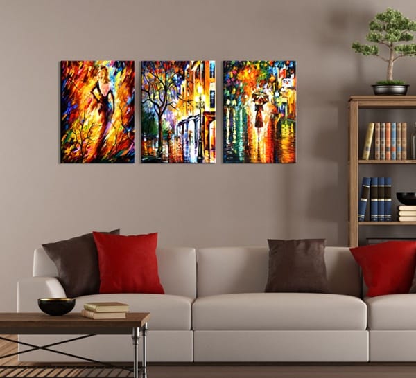 25 Easy Wall Art Three Piece Painting Ideas Hobby Lesson