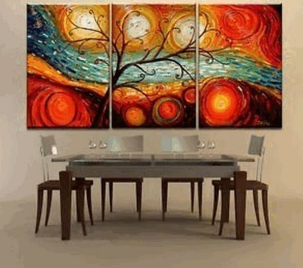 25 Easy Three Piece Painting Ideas 23