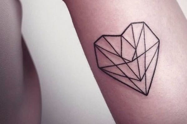 35 Cute and Small Heart Tattoo Designs 1