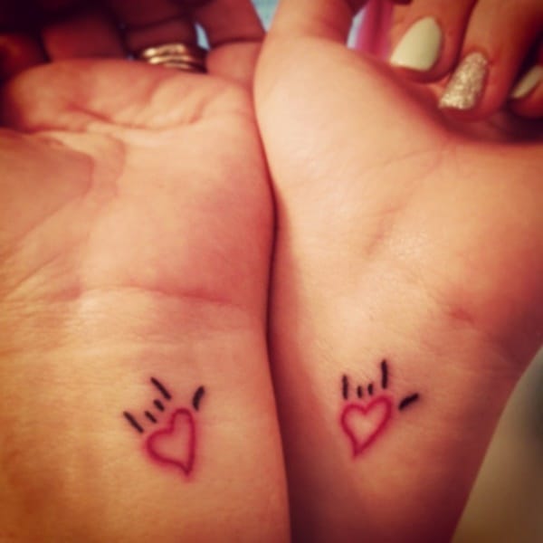 35 Cute and Small Heart Tattoo Designs 18