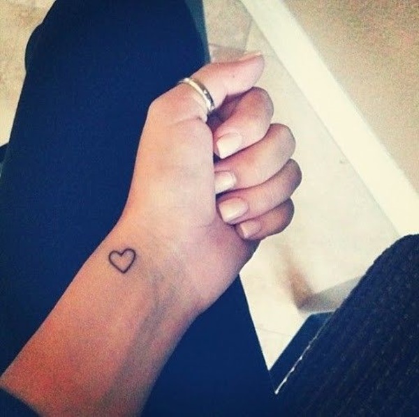 35 Cute and Small Heart Tattoo Designs 19