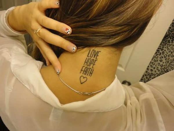 35 Most Attractive Ideas about Back Neck Tattoos for Woman 11