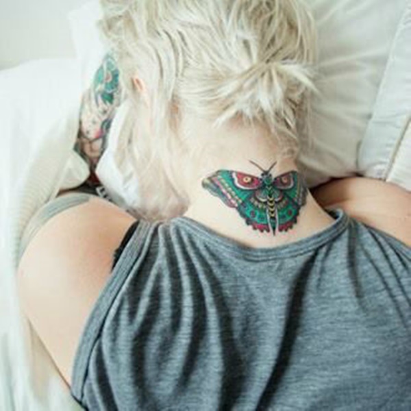 35 Most Attractive Ideas about Back Neck Tattoos for Woman 19