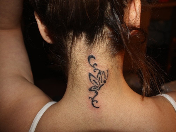 35 Most Attractive Ideas about Back Neck Tattoos for Women - Hobby Lesson