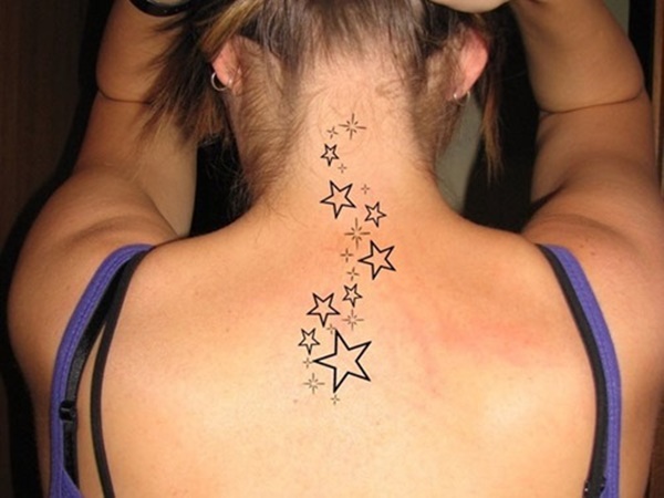 35 Most Attractive Ideas about Back Neck Tattoos for Woman 30