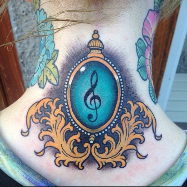 35 Most Attractive Ideas about Back Neck Tattoos for Woman 31