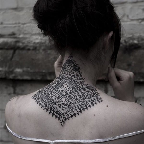 35 Most Attractive Ideas about Back Neck Tattoos for Women ...