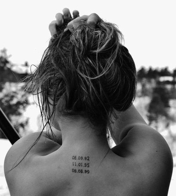 35 Most Attractive Ideas about Back Neck Tattoos for Woman 6