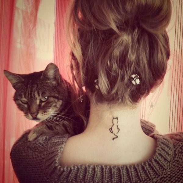 35 Most Attractive Ideas about Back Neck Tattoos for Woman 9