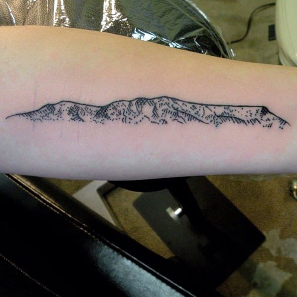 40 Cute Mountain Tattoo Designs 5