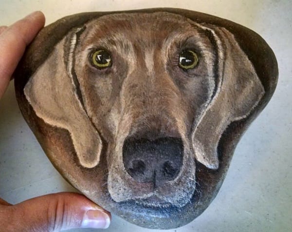 40 Cute Pictures of Animals Painted on Rocks 31