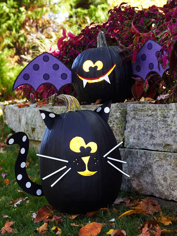 40 Cute and Easy Pumpkin Painting Ideas 38