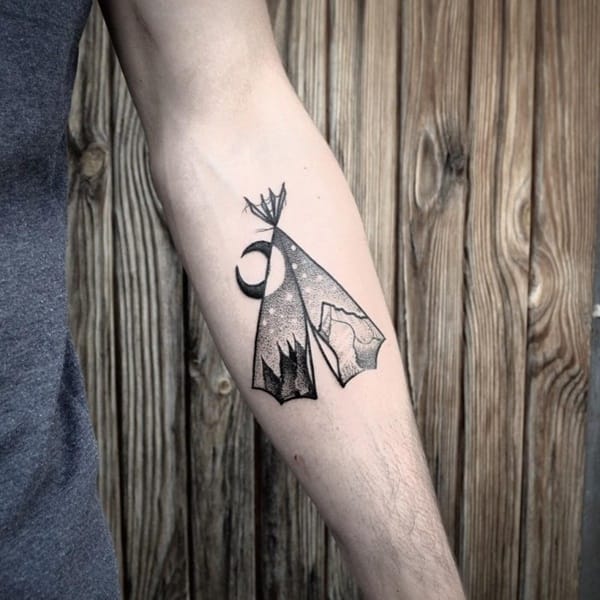 40 Cute Mountain Tattoo Designs 11