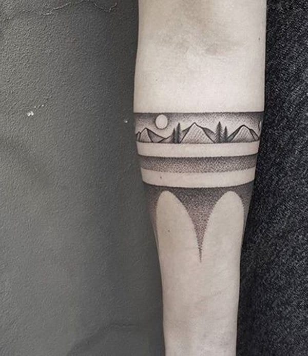 40 Cute Mountain Tattoo Designs 12