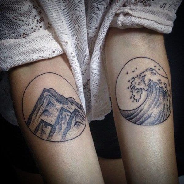 40 Cute Mountain Tattoo Designs 14