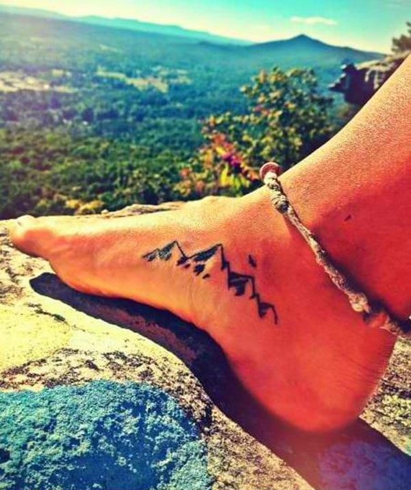 40 Cute Mountain Tattoo Designs 15