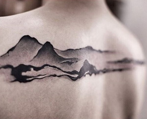 40 Cute Mountain Tattoo Designs 16