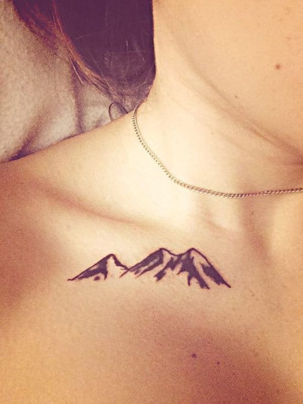 40 Cute Mountain Tattoo Designs 18