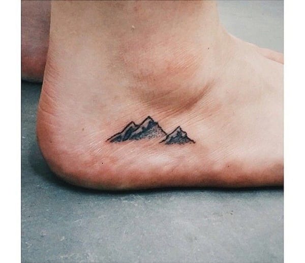 40 Cute Mountain Tattoo Designs 24