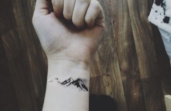 40 Cute Mountain Tattoo Designs 25