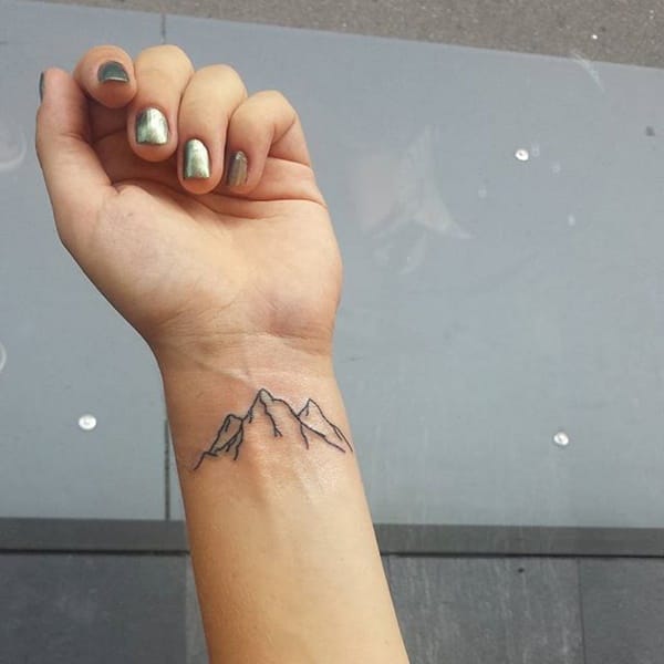 40 Cute Mountain Tattoo Designs 26