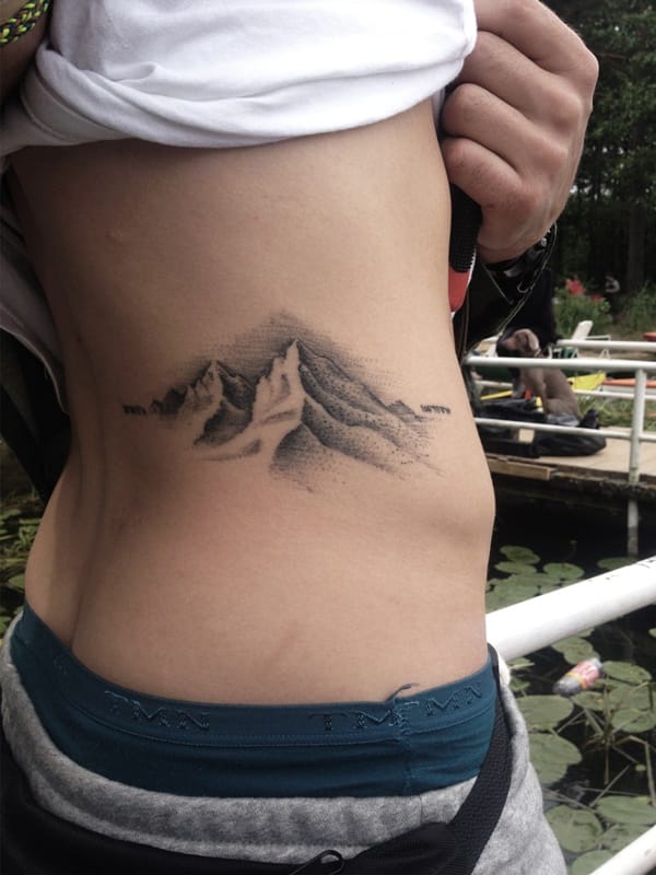 40 Cute Mountain Tattoo Designs 35