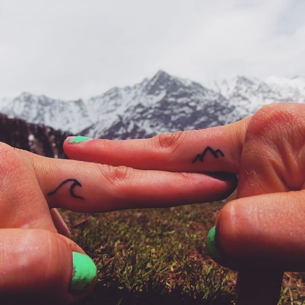 40 Cute Mountain Tattoo Designs 36