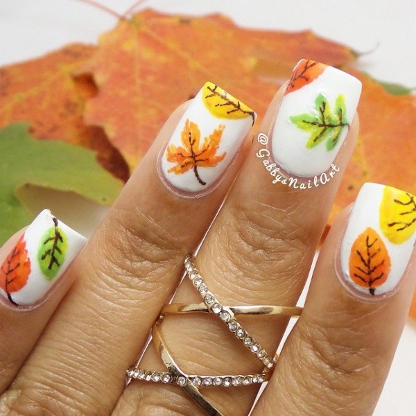 40 Easy and Attractive Fall Nail Art Ideas Hobby Lesson