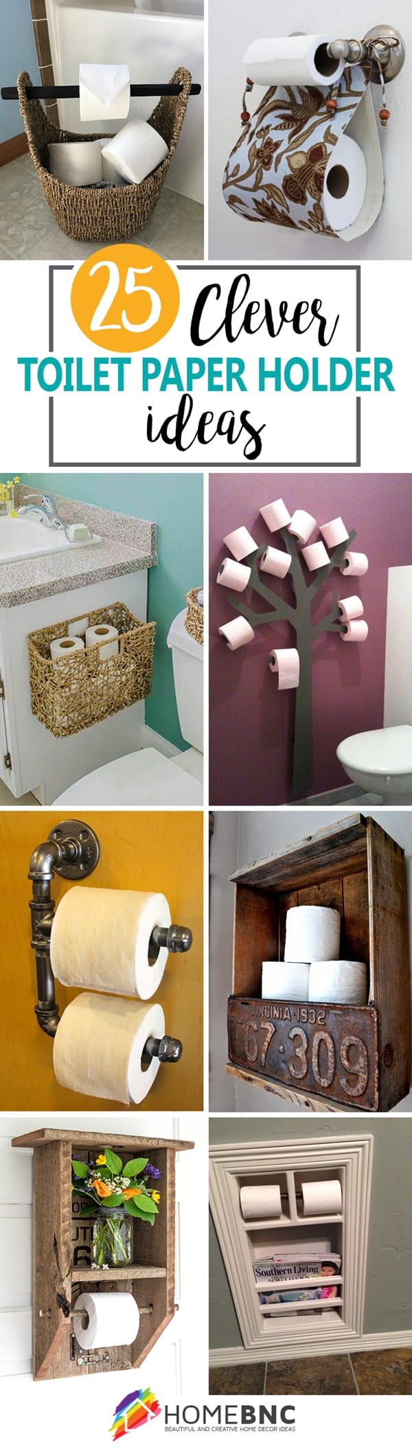 amazing ideas of DIY toilet paper holder 2