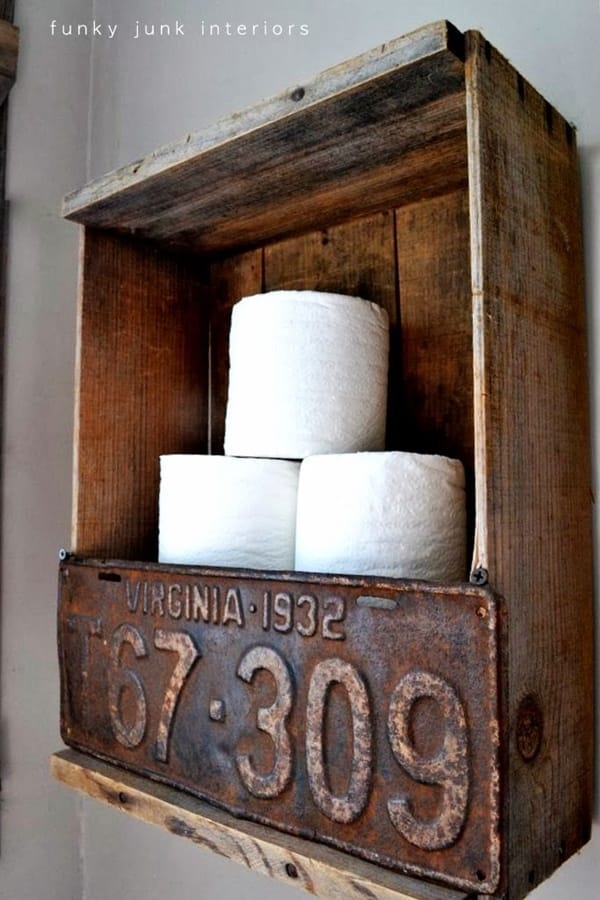 amazing ideas of DIY toilet paper holder 5