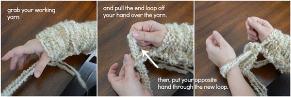 how to arm knit a blanket within an hour 5