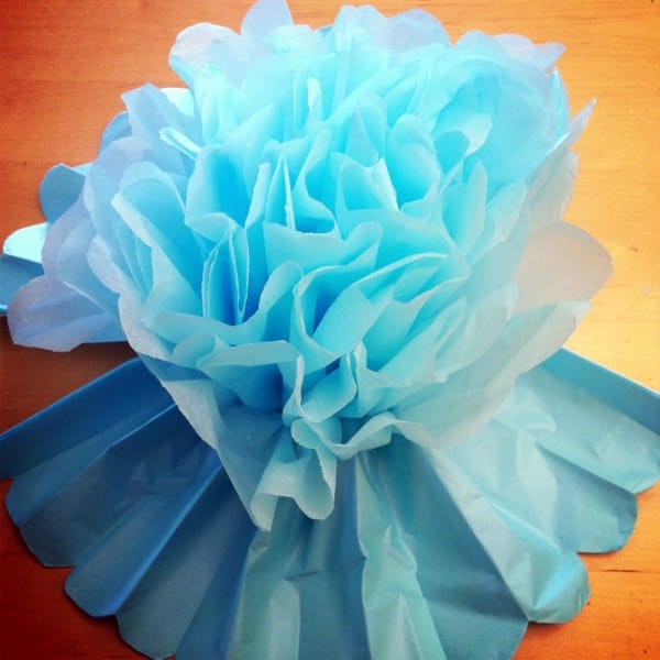 How to Make Giant Tissue Paper Flowers00006