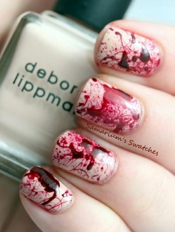 Scary Zombie Nail Art To Try On This Halloween00001