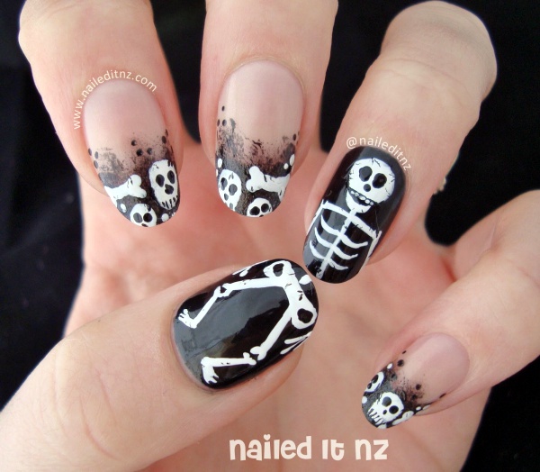 Scary Zombie Nail Art To Try On This Halloween00012