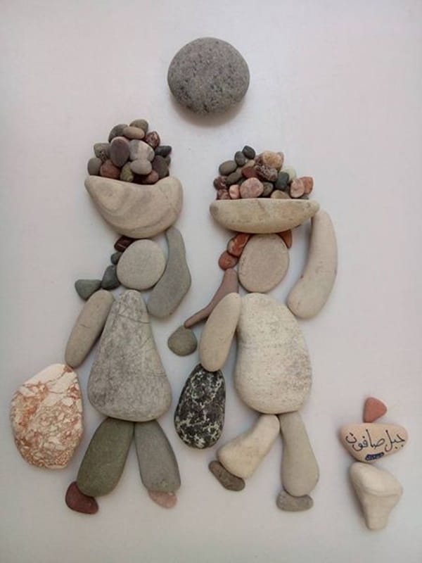 Rock-and-Pebble-Art-Examples